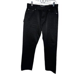 KAALU TRAD MENS BLACK STRAIGHT CUT JEANS STYLE CTV19235‎ SIZE 34W/32L DENIM NEW